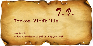 Torkos Vitális névjegykártya